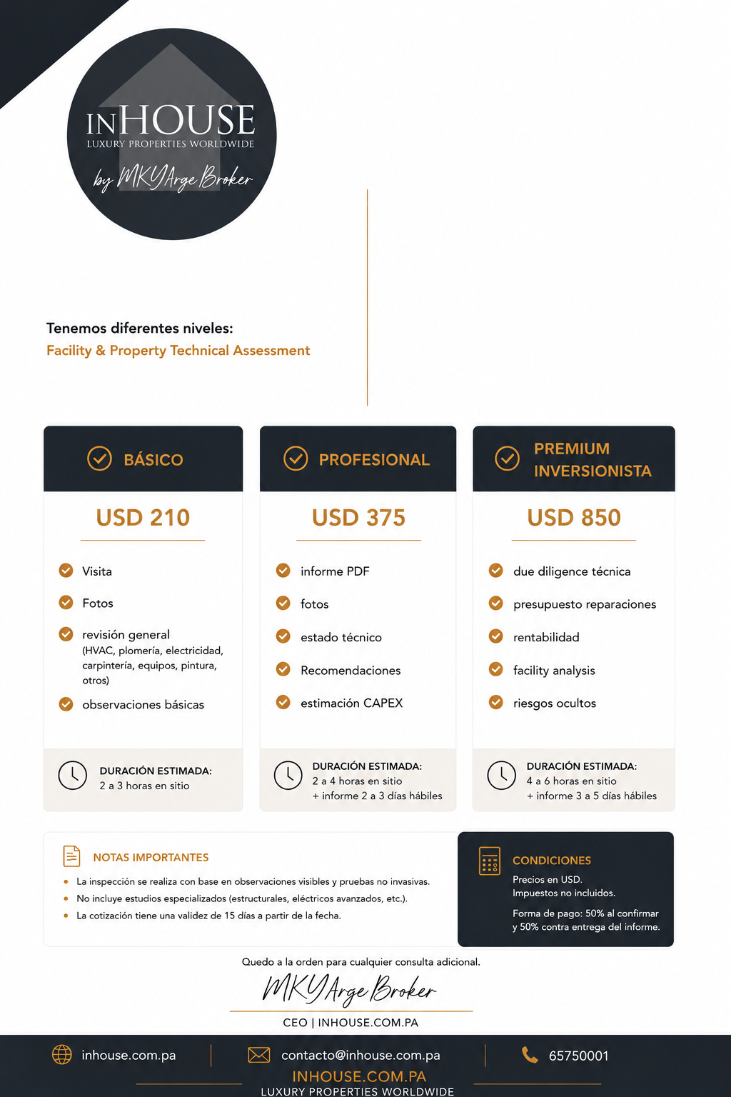 Inspección Técnica de Propiedades en Panamá | Facility & Property Technical Assessment