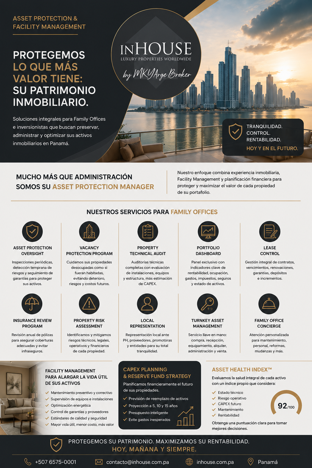 Asset Protection & Facility Management para Family Offices e Inversionistas Inmobiliarios en Panamá